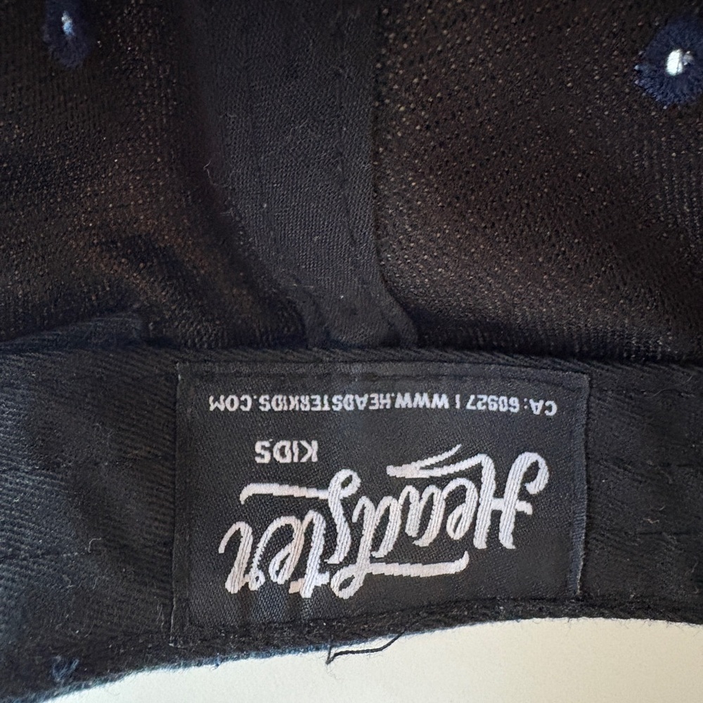 Kids Denim Blue and Black Cap - Picture 4 of 4